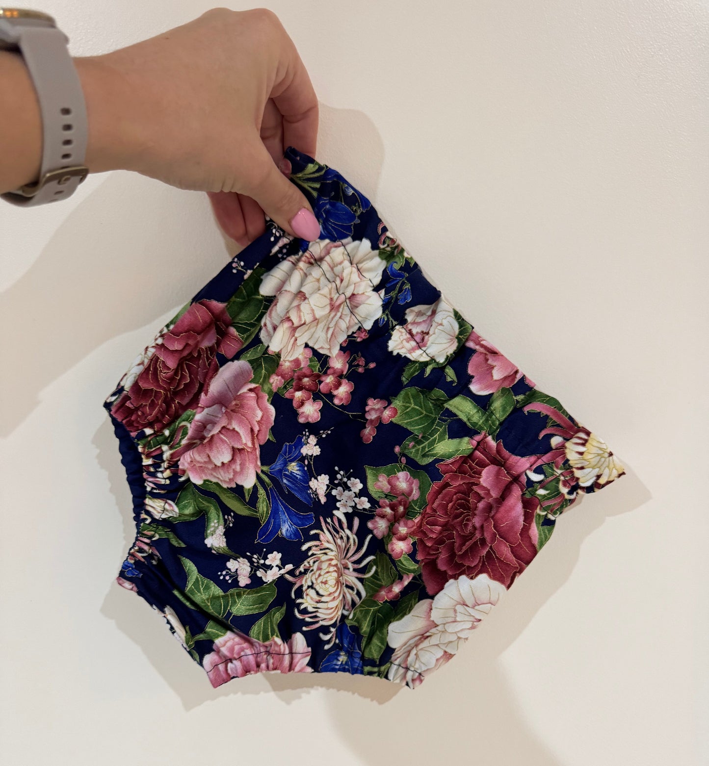 Floral Bloomers Navy Gold