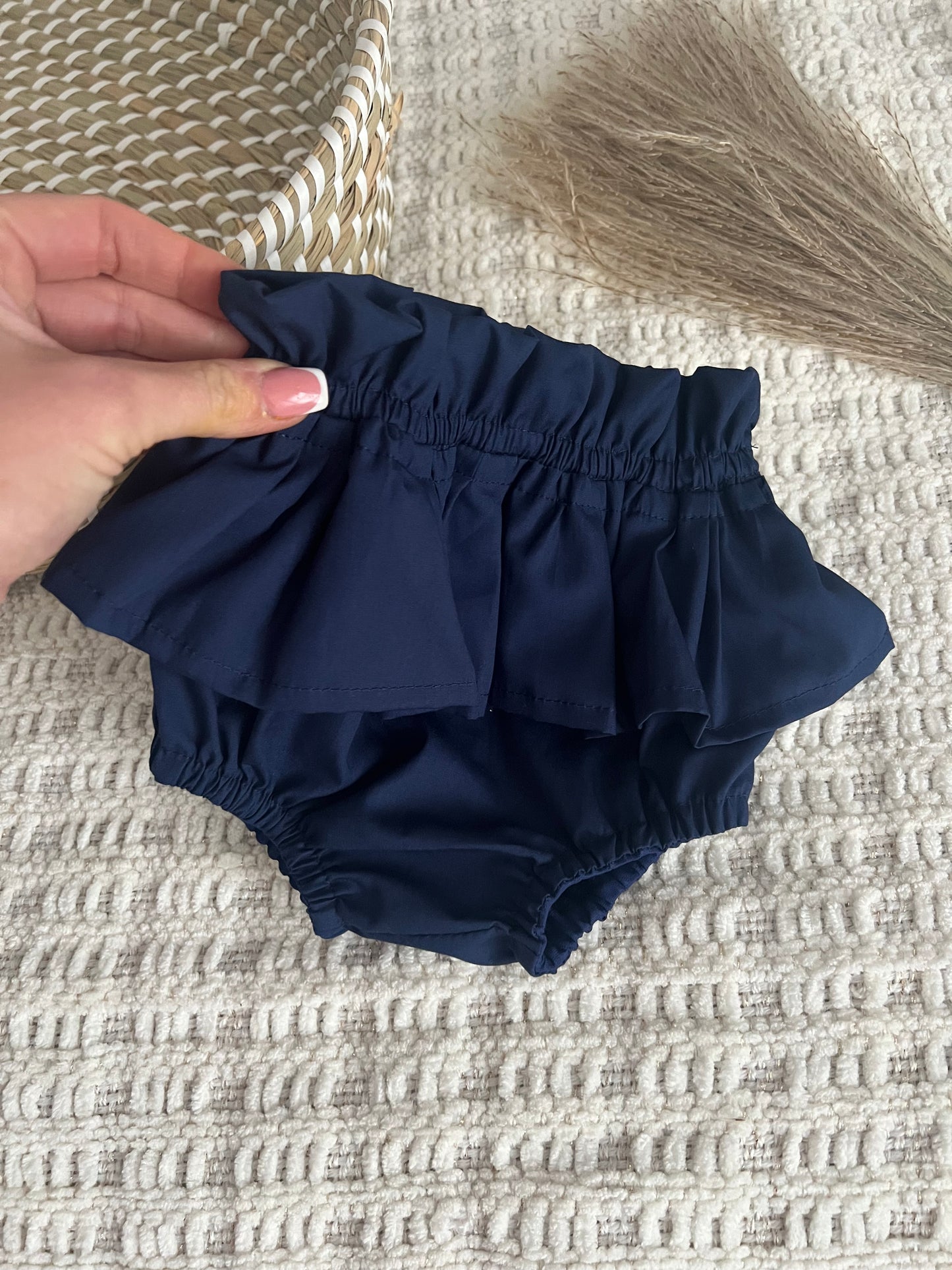 Delilah Bloomers Navy Ruffle