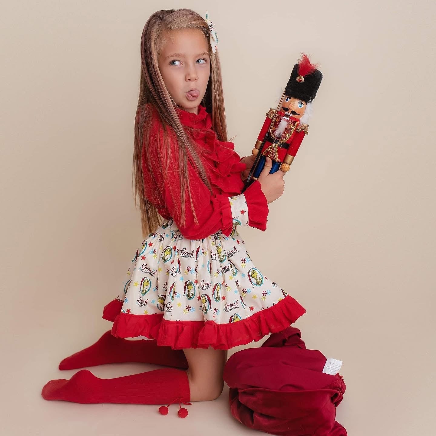 Grinchmas Skirt Set
