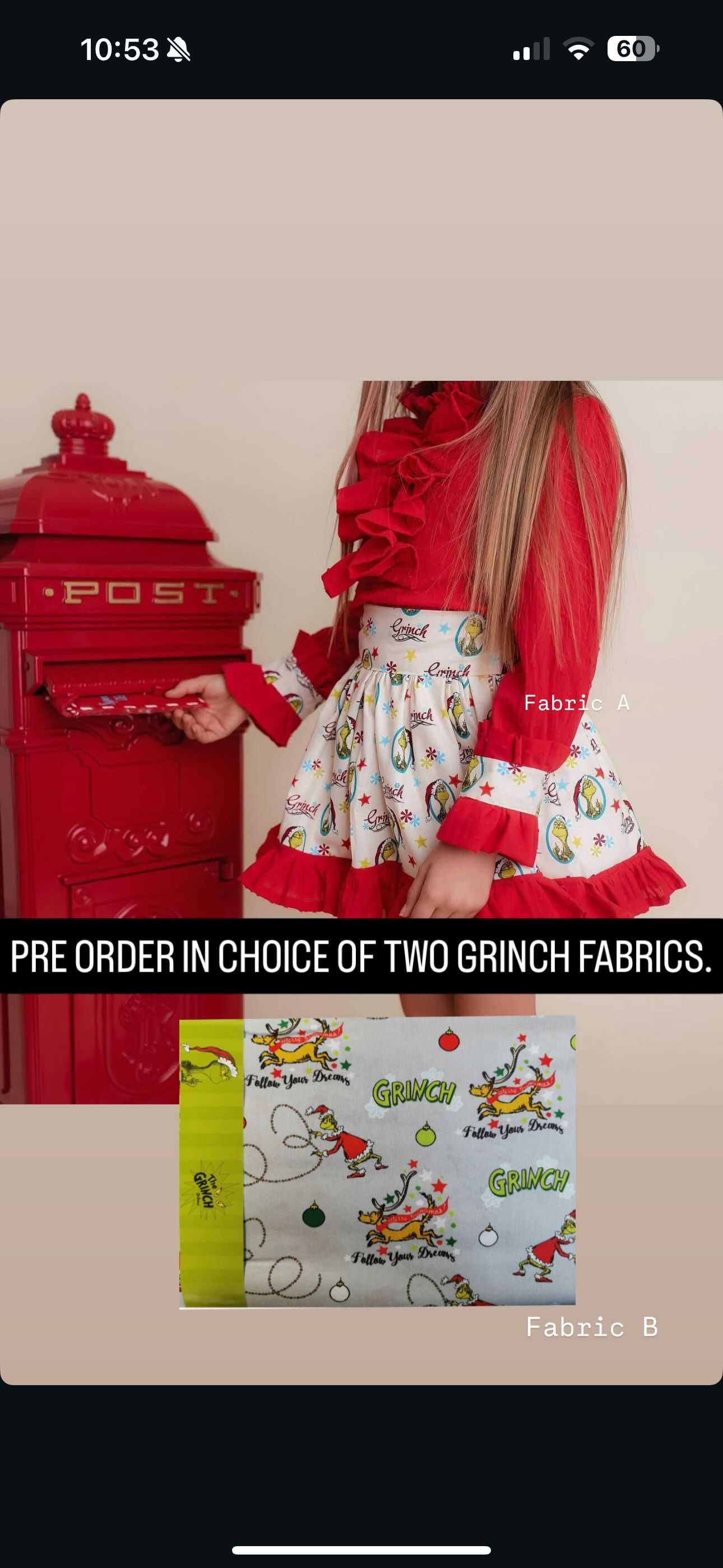 Grinchmas Skirt Set